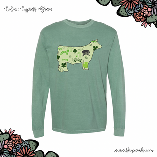 Saint Patrick Steer LONG SLEEVE T-Shirt (S-3XL) - Multiple Colors!