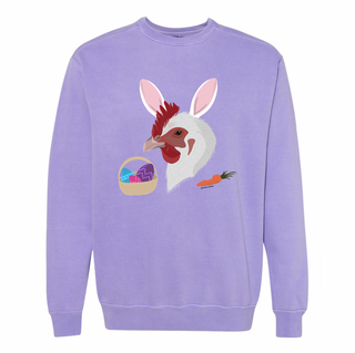 Hoppy Easter Chicken Crewneck (S-3XL) - Multiple Colors!