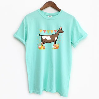 Spring Easter Dairy Goat ComfortWash/ComfortColor T-Shirt (S-4XL) - Multiple Colors!