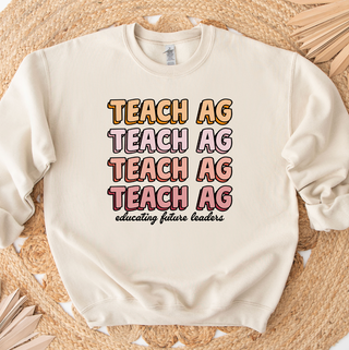 Groovy Educating Future Leaders Teach Ag Crewneck (S-3XL) - Multiple Colors!