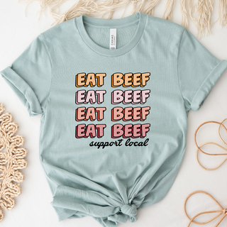 Groovy Eat Beef Support Local T-Shirt (XS-4XL) - Multiple Colors!