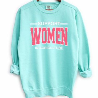 Support Women In Agriculture Pink Ink Crewneck (S-3XL) - Multiple Colors!