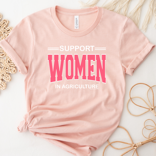 Support Women In Agriculture Pink Ink T-Shirt (XS-4XL) - Multiple Colors!