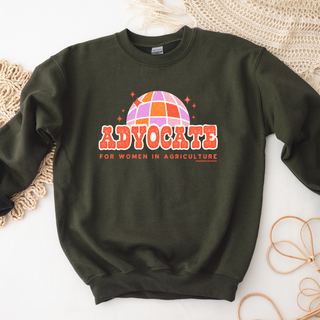 Disco Advocate Women in Agriculture Crewneck (S-3XL) - Multiple Colors!