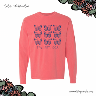 Harrison FFA Butterfly LONG SLEEVE T-Shirt (S-3XL) - Multiple Colors!