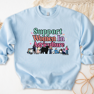 Support Women in Agriculture Illustration Crewneck (S-3XL) - Multiple Colors!