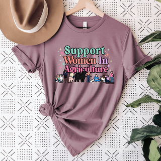 Support Women in Agriculture Illustration T-Shirt (XS-4XL) - Multiple Colors!