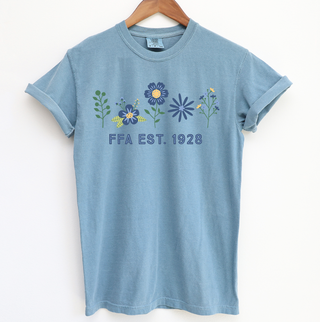 FFA Flower est. 1928 ComfortWash/ComfortColor T-Shirt (S-4XL) - Multiple Colors!