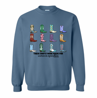 These boots were made for Women in Agriculture  Crewneck (S-3XL) - Multiple Colors!