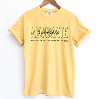 Agvocate for the Industry that Feeds You ComfortWash/ComfortColor T-Shirt (S-4XL) - Multiple Colors!