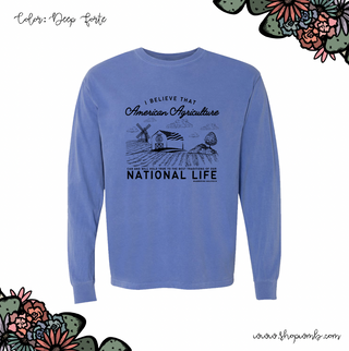 National Life LONG SLEEVE T-Shirt (S-3XL) - Multiple Colors!