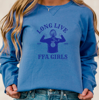 Long Live FFA Girls Crewneck (S-3XL) - Multiple Colors!