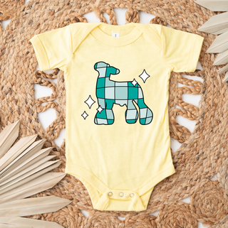 Turquoise Disco Lamb One Piece/T-Shirt (Newborn - Youth XL) - Multiple Colors!