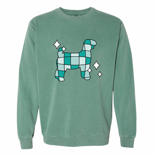 Turquoise Disco Goat Crewneck (S-3XL) - Multiple Colors!