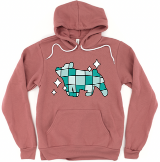 Turquoise Disco Pig Hoodie (S-3XL) Unisex - Multiple Colors!