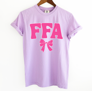 FFA Bow Pink ComfortWash/ComfortColor T-Shirt (S-4XL) - Multiple Colors!