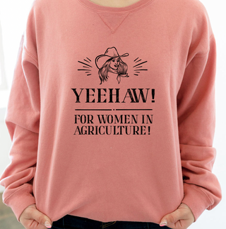 Yee haw for women in Ag Crewneck (S-3XL) - Multiple Colors!