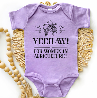 Yee haw for women in Ag One Piece/T-Shirt (Newborn - Youth XL) - Multiple Colors!