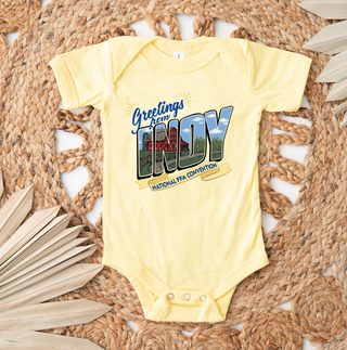 Greeting From Indy One Piece/T-Shirt (Newborn - Youth XL) - Multiple Colors!