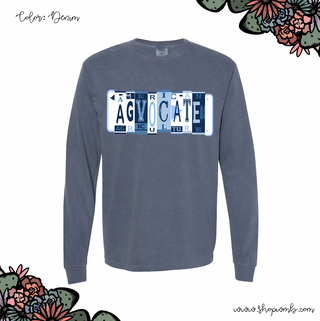 Agovcate License Plate LONG SLEEVE T-Shirt (S-3XL) - Multiple Colors!