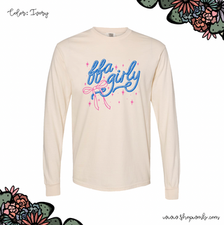 Rope Bow FFA Girly LONG SLEEVE T-Shirt (S-3XL) - Multiple Colors!