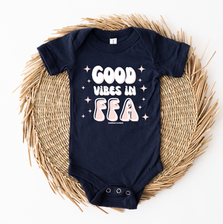 Good Vibes in the FFA One Piece/T-Shirt (Newborn - Youth XL) - Multiple Colors!