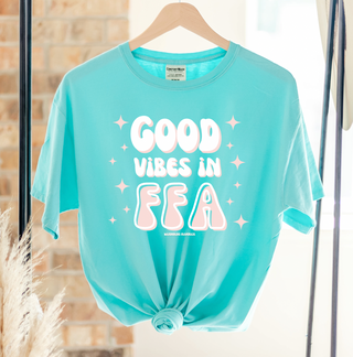 Good Vibes in the FFA ComfortWash/ComfortColor T-Shirt (S-4XL) - Multiple Colors!