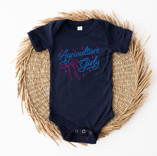 Rope Agriculture Girly One Piece/T-Shirt (Newborn - Youth XL) - Multiple Colors!