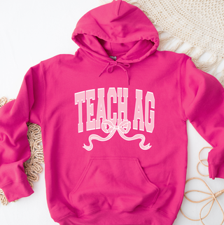 Teach Ag Bow Hoodie (S-3XL) Unisex - Multiple Colors!