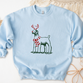 Christmas Reindeer Goat Crewneck (S-3XL) - Multiple Colors!