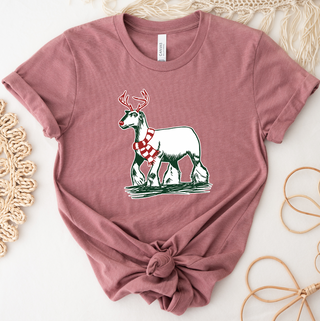 Christmas Reindeer Lamb T-Shirt (XS-4XL) - Multiple Colors!