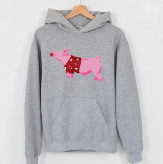 Valentine Sweater Pig Hoodie (S-3XL) Unisex - Multiple Colors!