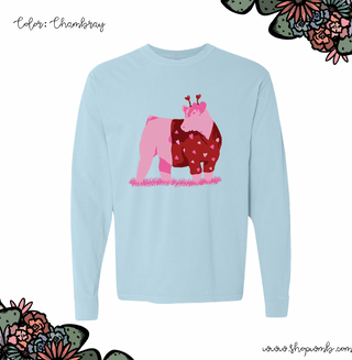 Valentine Sweater Cow LONG SLEEVE T-Shirt (S-3XL) - Multiple Colors!