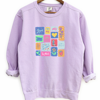 Valentine Agriculture Stamps Crewneck (S-3XL) - Multiple Colors!