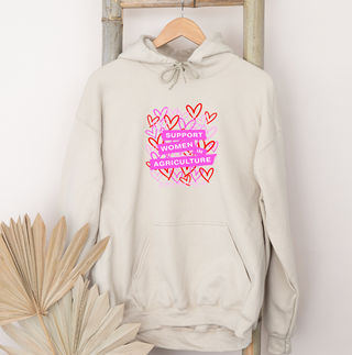 Hearts Support Women in Ag Hoodie (S-3XL) Unisex - Multiple Colors!