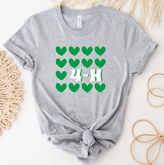 4-H Multiple Hearts T-Shirt (XS-4XL) - Multiple Colors!