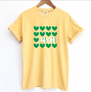 4-H Multiple Hearts ComfortWash/ComfortColor T-Shirt (S-4XL) - Multiple Colors!