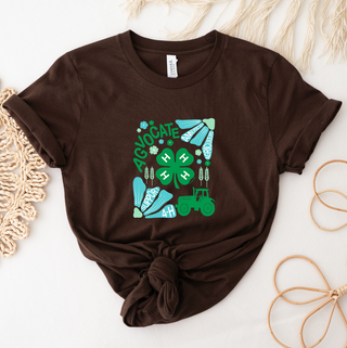 Support 4-H Floral Green T-Shirt (XS-4XL) - Multiple Colors!