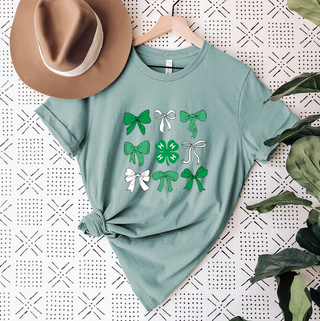 4-H Bow Clover T-Shirt (XS-4XL) - Multiple Colors!