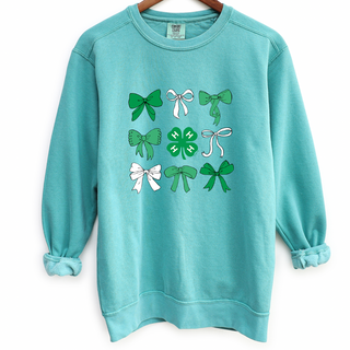 4-H Bow Clover Crewneck (S-3XL) - Multiple Colors!