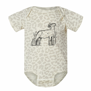 Floral Sketch Lamb One Piece/T-Shirt (Newborn - Youth XL) - Multiple Colors!