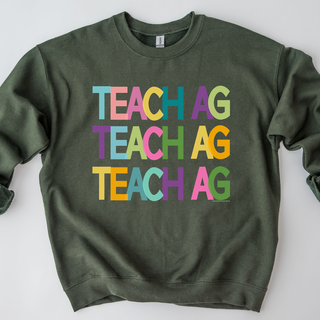 All The Colors Teach Ag Crewneck (S-3XL) - Multiple Colors!