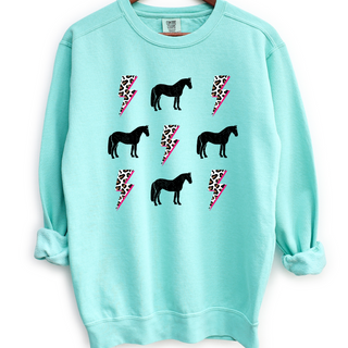 Bolt Horse Crewneck (S-3XL) - Multiple Colors!