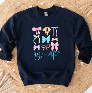 Agvocate Multicolor Bow Crewneck (S-3XL) - Multiple Colors!