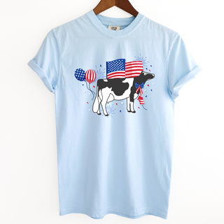 USA Dairy Cow ComfortWash/ComfortColor T-Shirt (S-4XL) - Multiple Colors!