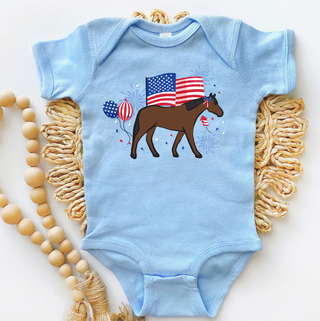 USA Horse One Piece/T-Shirt (Newborn - Youth XL) - Multiple Colors!