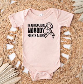 In Agriculture Nobody Fights Alone One Piece/T-Shirt (Newborn - Youth XL) - Multiple Colors!