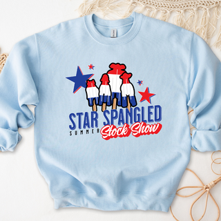 Star Spangled Stock Show Crewneck (S-3XL) - Multiple Colors!