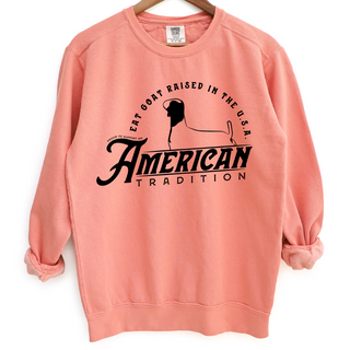 Raised in the USA Goat Crewneck (S-3XL) - Multiple Colors!