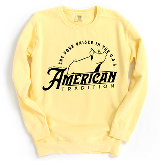 Raised in the USA Hog Crewneck (S-3XL) - Multiple Colors!